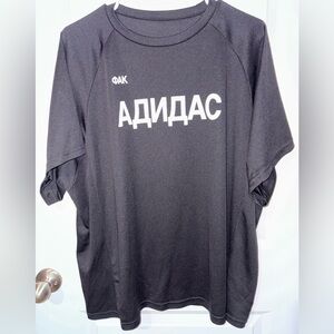 Yeezy Black Cyrillic Graphic Men's Tee